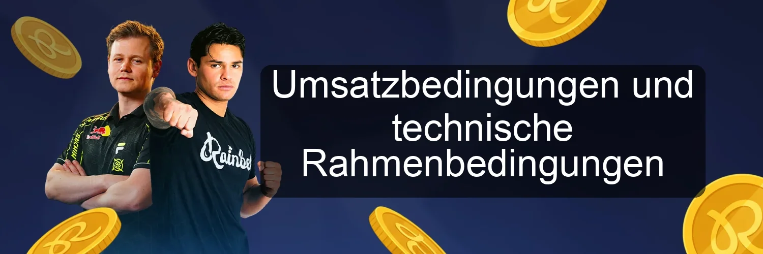 Umsatzbedingungen und technische Rahmenbedingungen Umsatzbedingungen und technische Rahmenbedingungen